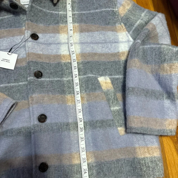 NWOT ZARA wool blend oversized purple shacket - Picture 6 of 8